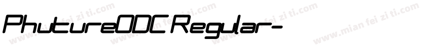 PhutureODC Regular字体转换